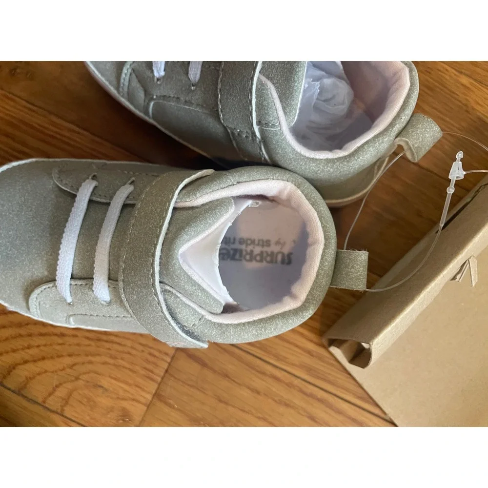 Surprize by Stride Rite Baby Shoes Grey Heather Stage 1 Prewalker 18-24 Months
